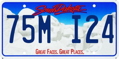 SD license plate 75MI24