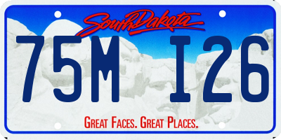 SD license plate 75MI26