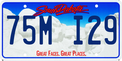 SD license plate 75MI29