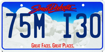 SD license plate 75MI30
