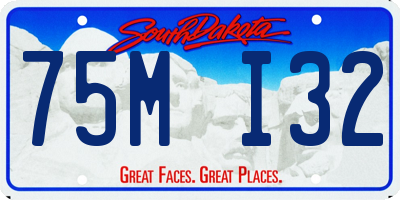 SD license plate 75MI32