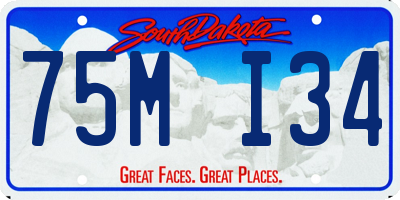 SD license plate 75MI34