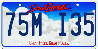 SD license plate 75MI35