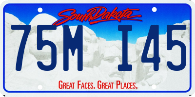 SD license plate 75MI45