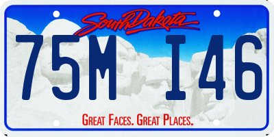 SD license plate 75MI46