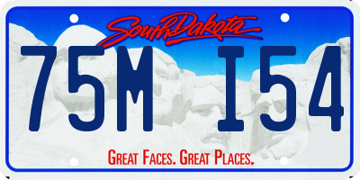 SD license plate 75MI54