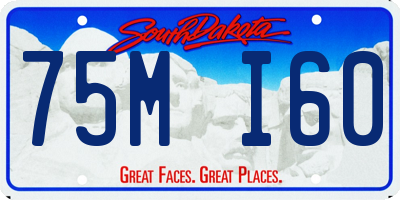 SD license plate 75MI60