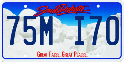 SD license plate 75MI70