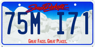 SD license plate 75MI71