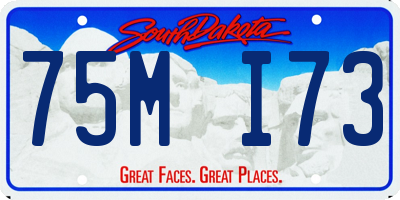 SD license plate 75MI73