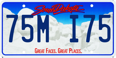 SD license plate 75MI75