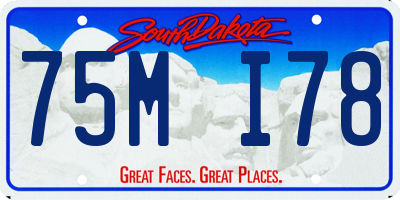 SD license plate 75MI78