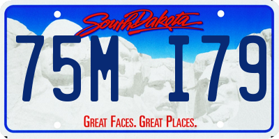 SD license plate 75MI79