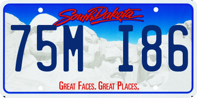 SD license plate 75MI86