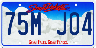 SD license plate 75MJ04