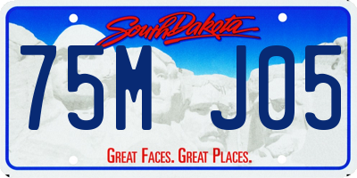 SD license plate 75MJ05