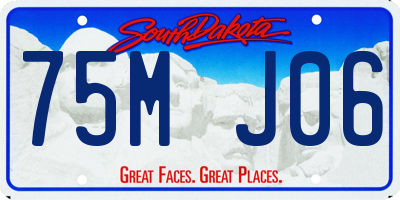 SD license plate 75MJ06