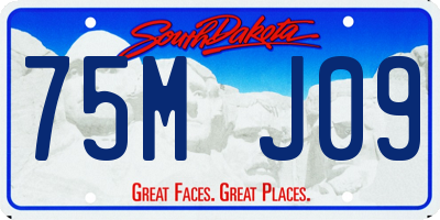 SD license plate 75MJ09