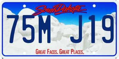 SD license plate 75MJ19
