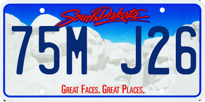 SD license plate 75MJ26