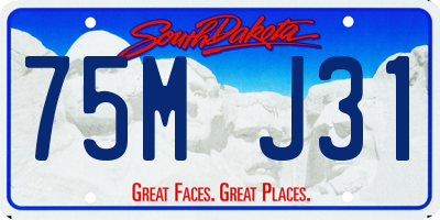 SD license plate 75MJ31