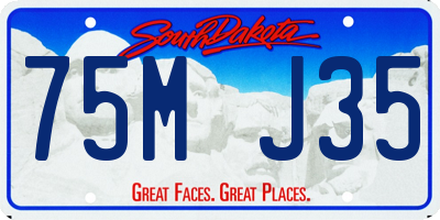 SD license plate 75MJ35