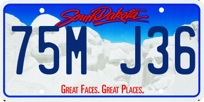 SD license plate 75MJ36