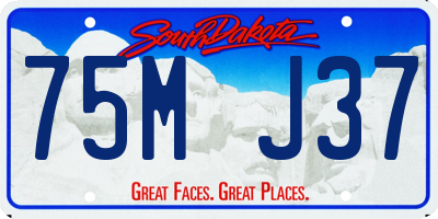 SD license plate 75MJ37