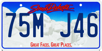 SD license plate 75MJ46