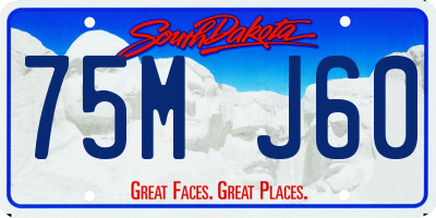 SD license plate 75MJ60