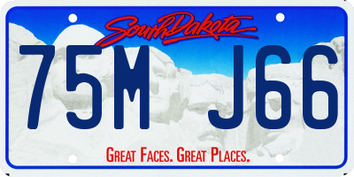 SD license plate 75MJ66