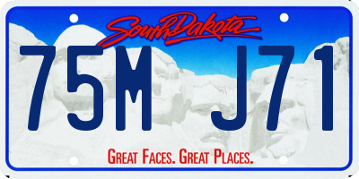 SD license plate 75MJ71