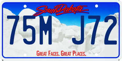 SD license plate 75MJ72