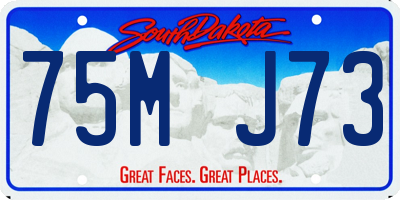 SD license plate 75MJ73