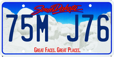 SD license plate 75MJ76