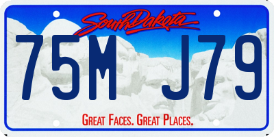 SD license plate 75MJ79