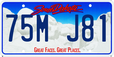 SD license plate 75MJ81