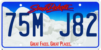 SD license plate 75MJ82