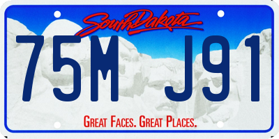 SD license plate 75MJ91