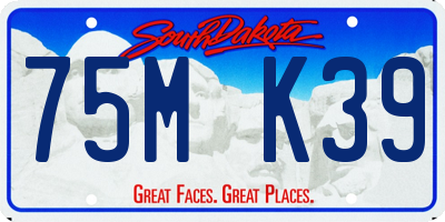 SD license plate 75MK39