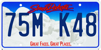SD license plate 75MK48