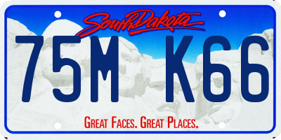SD license plate 75MK66