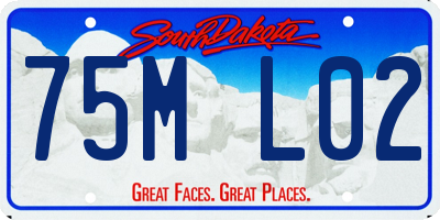 SD license plate 75ML02