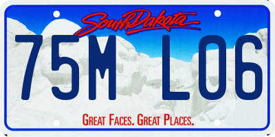 SD license plate 75ML06