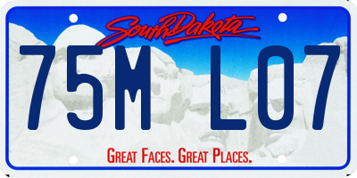 SD license plate 75ML07