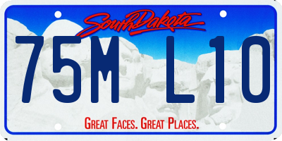 SD license plate 75ML10