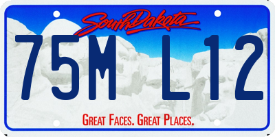 SD license plate 75ML12