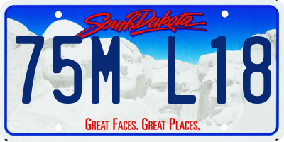 SD license plate 75ML18