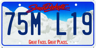 SD license plate 75ML19