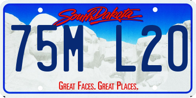 SD license plate 75ML20